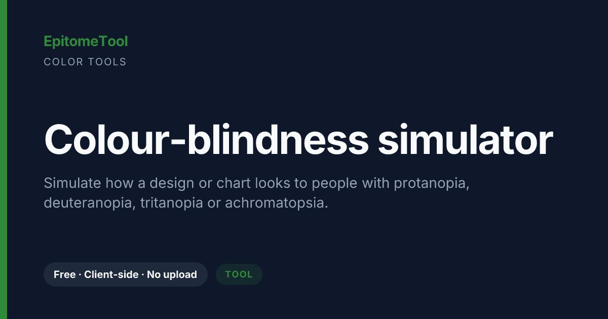 Colour-blindness simulator — EpitomeTool